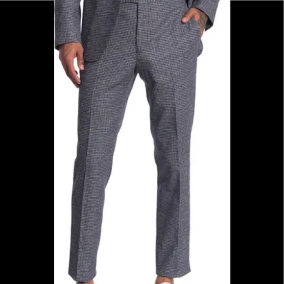 Reiss Other - Reiss Mens Leon Dogtooth Check Slim Trousers Sz 32